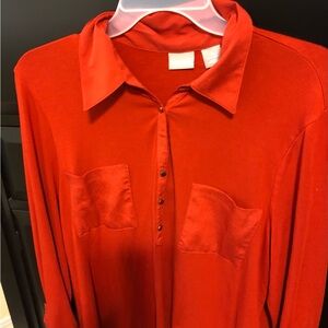 Chico s womens blouses size 3 lot of 2